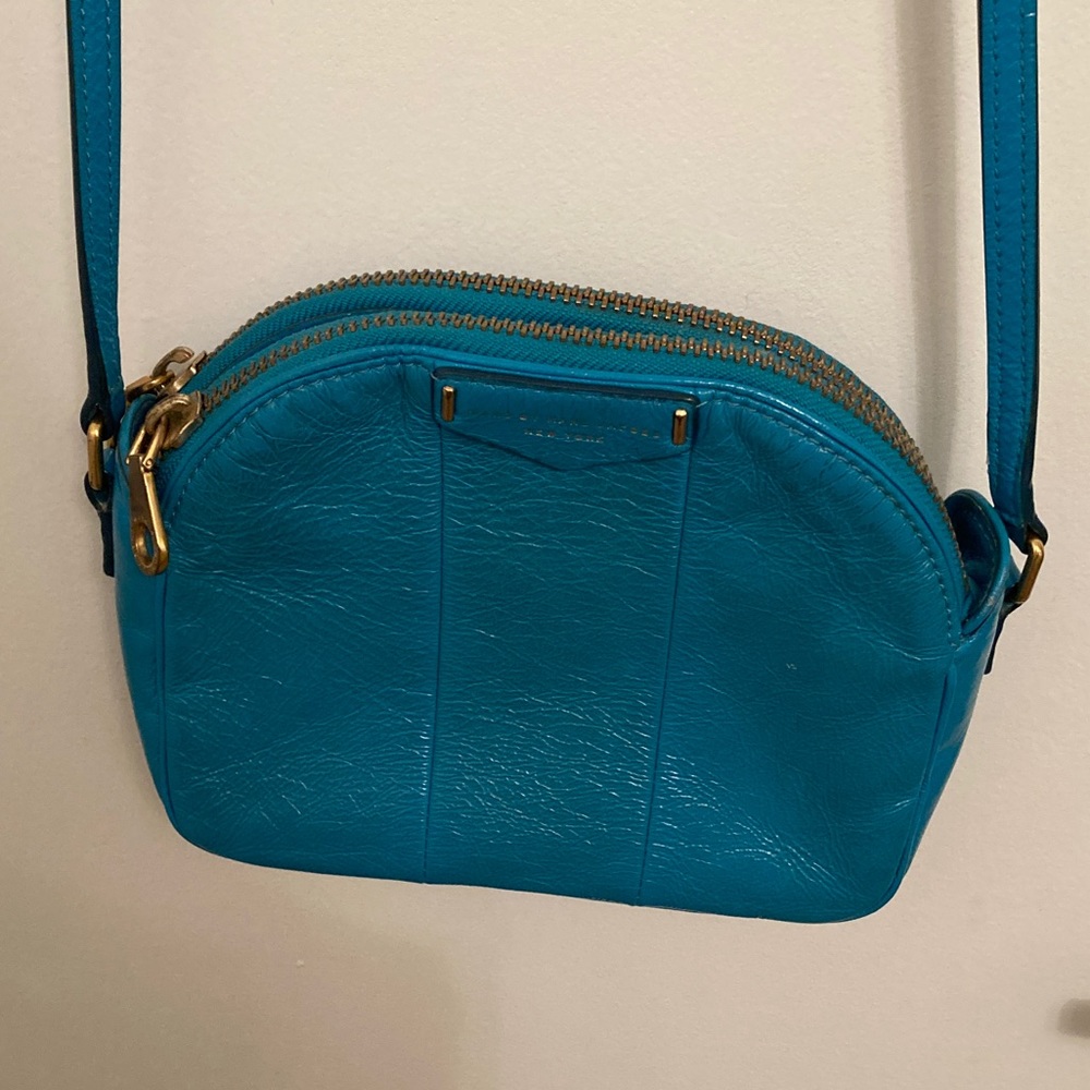 Marc by Marc Jacobs Turquoise Leather Crossbody Purse